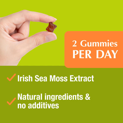 Jiva Botanicals - Irish Sea Moss Gummies with Bladderwrack & Burdock Root 3000mg Jiva BotanicalsBuy Supplements Australia