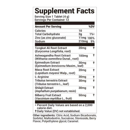 DrBioCare Peak Mode Core Vitality for Men 7-in-1 Effervescent Tablets | Tongkat Ali, Maca & L-Arginine，Ashwagandha, | Boost Stamina, Drive & Blood Flow for Good Performance | Berry Flavor 24 Tablets DrBioCareBuy Supplements Australia