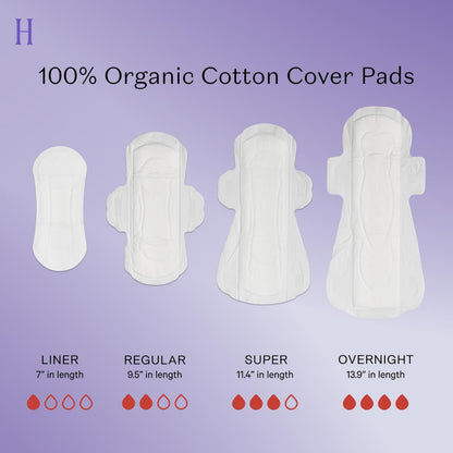 The Honey Pot Company - Non-Herbal Regular Flow Pads with Wings - Organic Pads for Women The Honey Pot CompanyBuy Supplements Australia