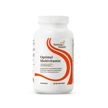 Seeking Health Optimal Multivitamin, Active B Vitamins and L-5-MTHF, Riboflavin, B6, Bioavailable Folate and B12, CoQ10 Seeking Health