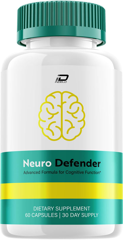 Neuro Defender Supplement Capsules – NeuroDefender Natural Blend Formula Focus Memory Support and Reviews (1 Pack – 60 Capsules) IndeloBuy Supplements Australia