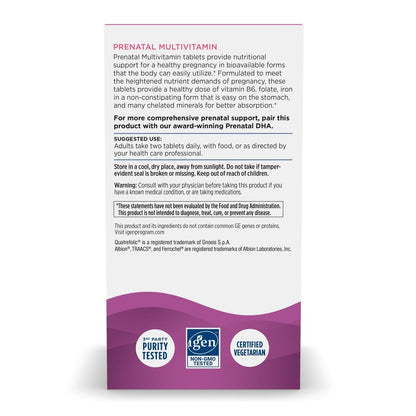Nordic Naturals Prenatal Multivitamin for Women - Daily Vegetarian Prenatal Vitamins - 22 Essential Nutrients, Including B6, Folate, and Iron - 60 Tablets - 30 Servings Nordic NaturalsBuy Supplements Australia
