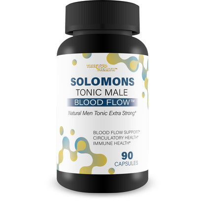 Solomons Tonic - Our Best Mens Blood Flow Supplement - Good Blood Flow Support - Male Blood Flow Capsules - Max Blood Flow Pills - Blood Circulation Supplements for Men - Male Blood Circulation Pills True You HealthBuy Supplements Australia
