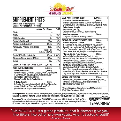 NDS Nutrition Cardio Cuts 4.0 - Raspberry Lemonade - 8.6 oz. NDS NutritionBuy Supplements Australia
