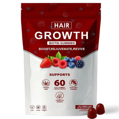 Neonomicon Lumin Hair Growth Gummies – with Biotin, Vitamin C & E, Rosemary, Saw Palmetto – Supports Healthy Hair Growth & Strength Neonomicon