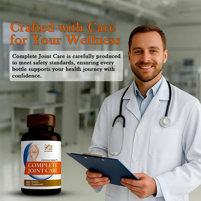 Glucosamine Chondroitin MSM Complete Joint Care Supplement | Glucosamine HCl, Chondroitin, MSM, Boswellia & Ginger | Supports Joint Mobility & Flexibility | 100 Tablets NCB NCB TECHNOLOGYBuy Supplements Australia