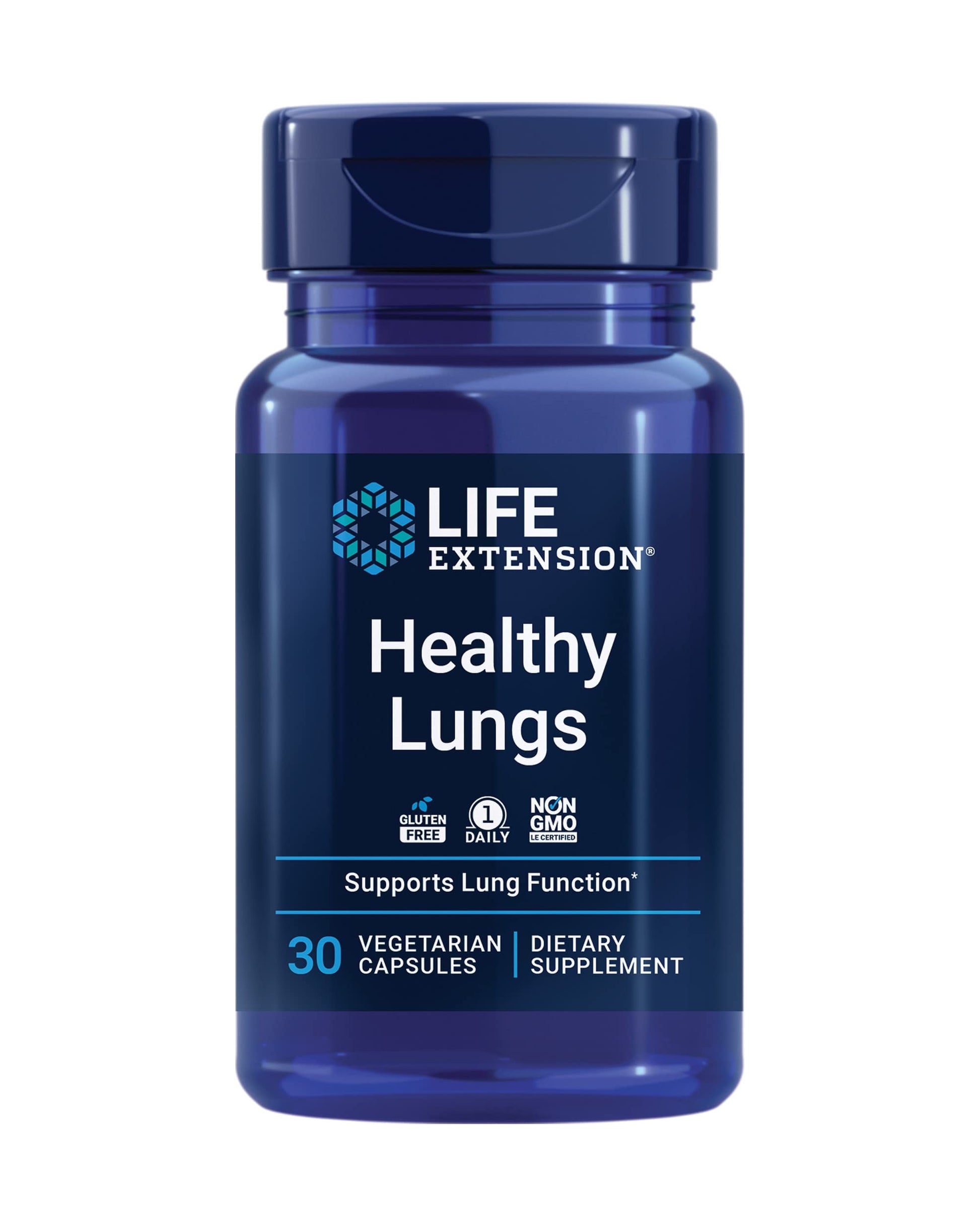 Life Extension Healthy Lungs, Respiratory Supplement, Lung Protection, Boswellia Serrata, Saffron Extract, Once-Daily, Gluten Free, Non-GMO, Vegetarian, 30 Capsules Life ExtensionBuy Supplements Australia