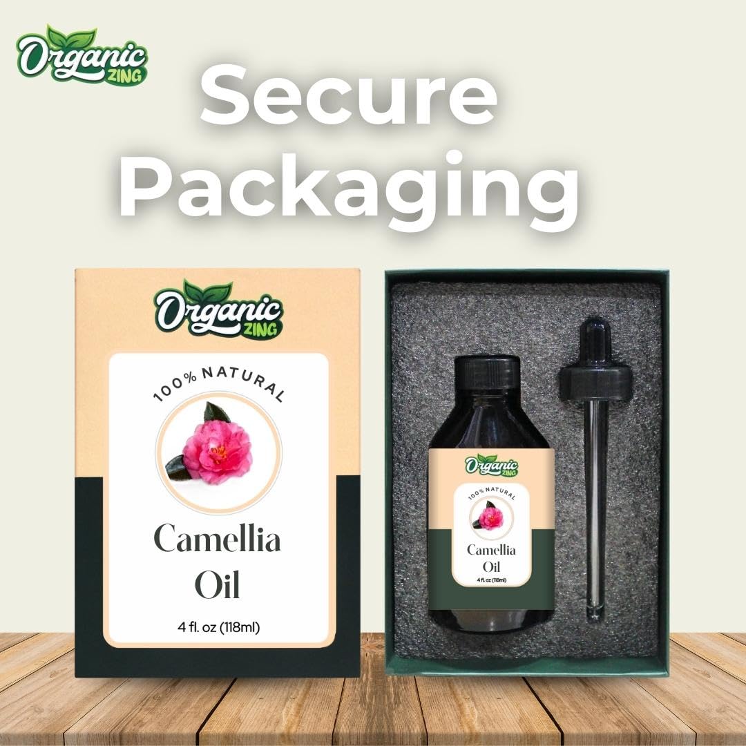 Organic Zing Camellia (Camellia Japonica) Oil | Pure & Natural Carrier Oil for Skincare, Hair Care & Massage ORGANIC ZINGBuy Supplements Australia