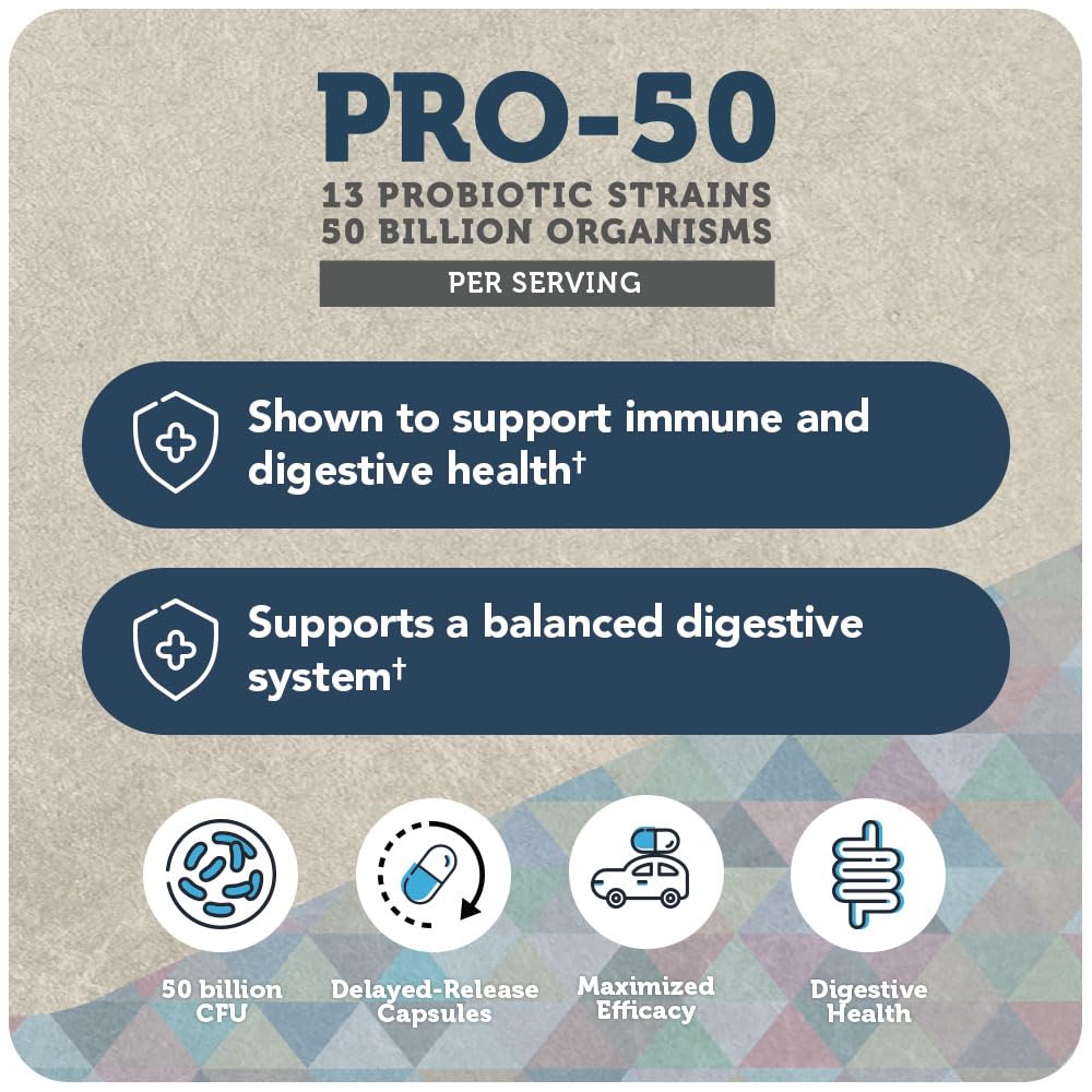 Vitamin Bounty Pro-50 Probiotics - 13 Probiotic Strains, Gut Health, Digestive Health Vitamin BountyBuy Supplements Australia