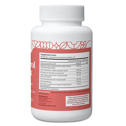 Pattern Wellness Cholesterol Complex Supplement – Supports Overall Well-Being – 3rd Party Lab Tested – 90 Vegan Capsules Pattern WellnessBuy Supplements Australia