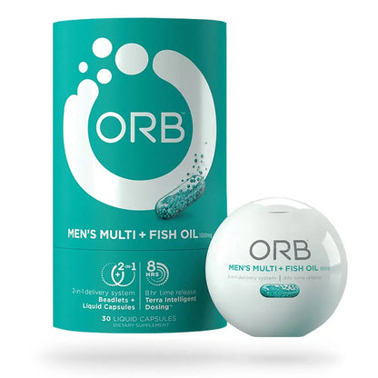 ORB Men’S MULTIVITAMIN + Fish Oil – A Complete Multi + Fish Oil |Heart Health Support, Antioxidant Support, Supports a Positive Mood Orb WellnessBuy Supplements Australia