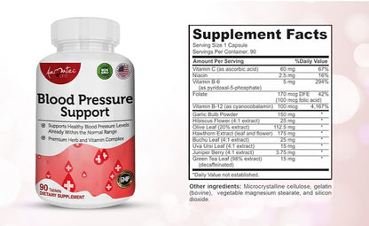 AAMATEC LIFE Blood Pressure Support Supplement 90 Capsules AAMATEC LIFEBuy Supplements Australia