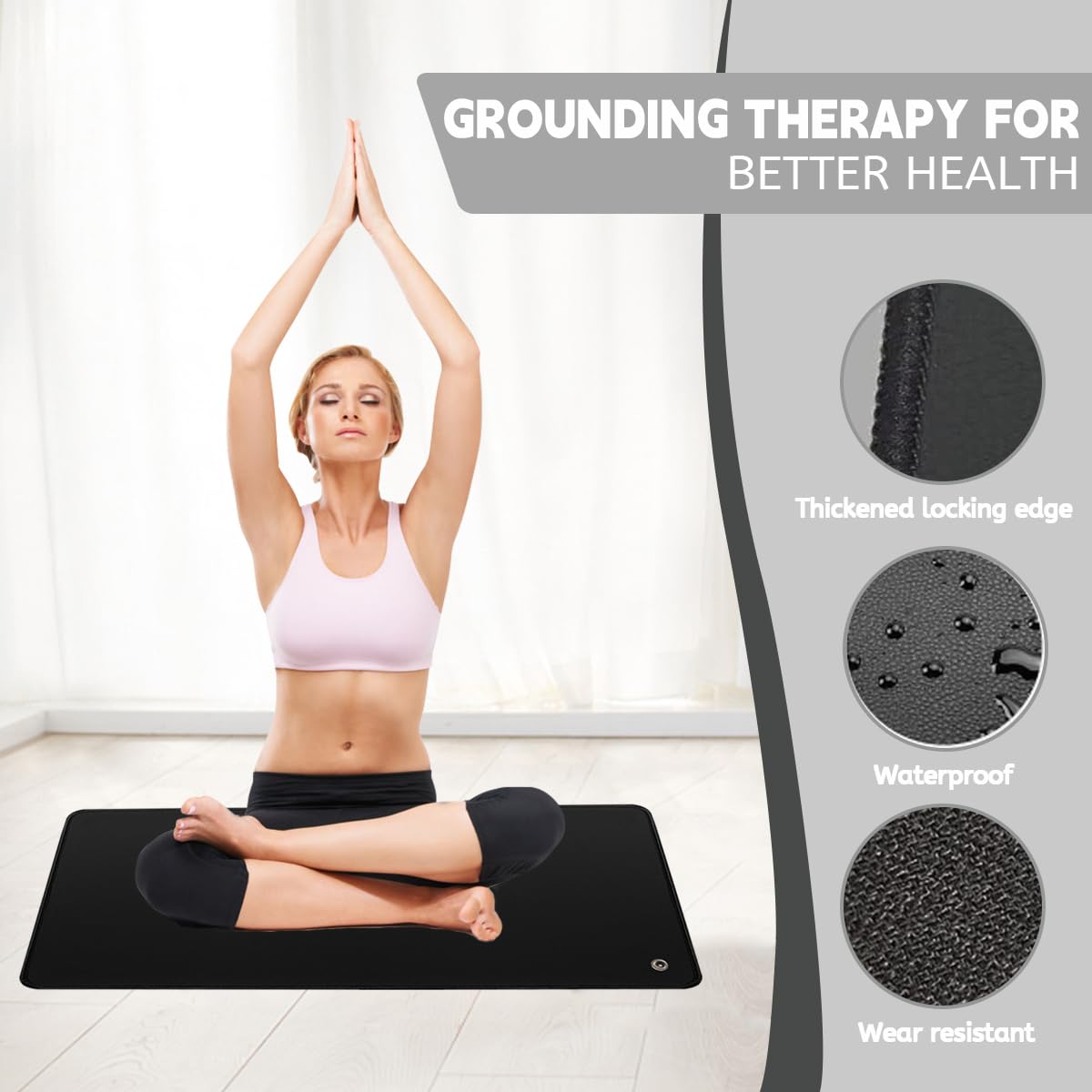 LOYDBDT Grounding Mat,11.8x23.6inches,Grounding Mat with 15ft Grounding Cord LOYDBDTBuy Supplements Australia
