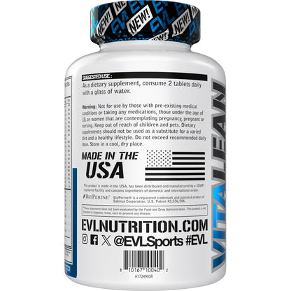 Evlution Nutrition VitaLean - Vitamins + Weight Loss Support - Key Vitamin + Core Antioxidant Support - Daily Nutrient & Weight Management Support - Bone, Eye & Immune Support - 45 Servings EvlutionBuy Supplements Australia