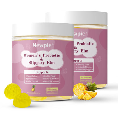 Blltzzz Her Juicy Women's Probiotic Gummies | Pineapple Flavor | Contains Slippery Elm and Probiotic Blend to Support Women's Intimate pH Balance, Gut Wellness and Overall Well-Being | 60 Gummies (2) BlltzzzBuy Supplements Australia