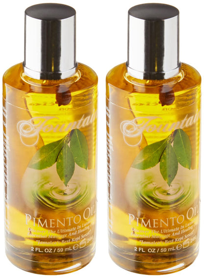 Fountain Pimento Oil for Massage Therapy, Muscle and Joint Deep Tissue Massage, Sore Muscle Balm Massage & Topical Herbal Rub (Pack of 2) FountainBuy Supplements Australia