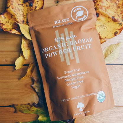 MERIN KIND Organic Baobab Powder - Prebiotic Fiber Supplement