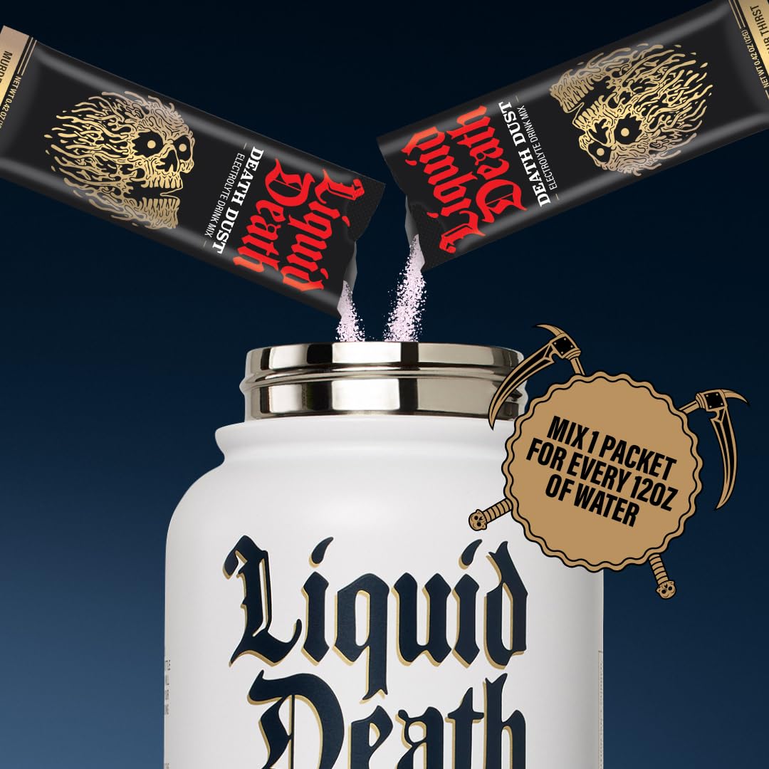 Liquid Death Electrolyte Death Dust - Hydration Powder Packets - 3 Flavors - 12-Stick Liquid DeathBuy Supplements Australia