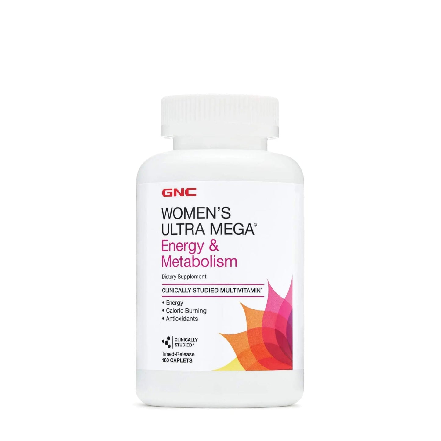 GNC Womens Ultra Mega Energy and Metabolism Multivitamin for Women, 180 Count, for Increased Energy, Metablism, and Calorie Burning GNC