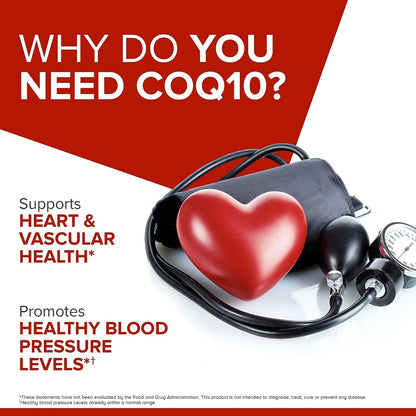 Qunol CoQ10 100mg Softgels, 3X Better Absorption 4 Month Supply + 120 Count Magnesium QunolBuy Supplements Australia