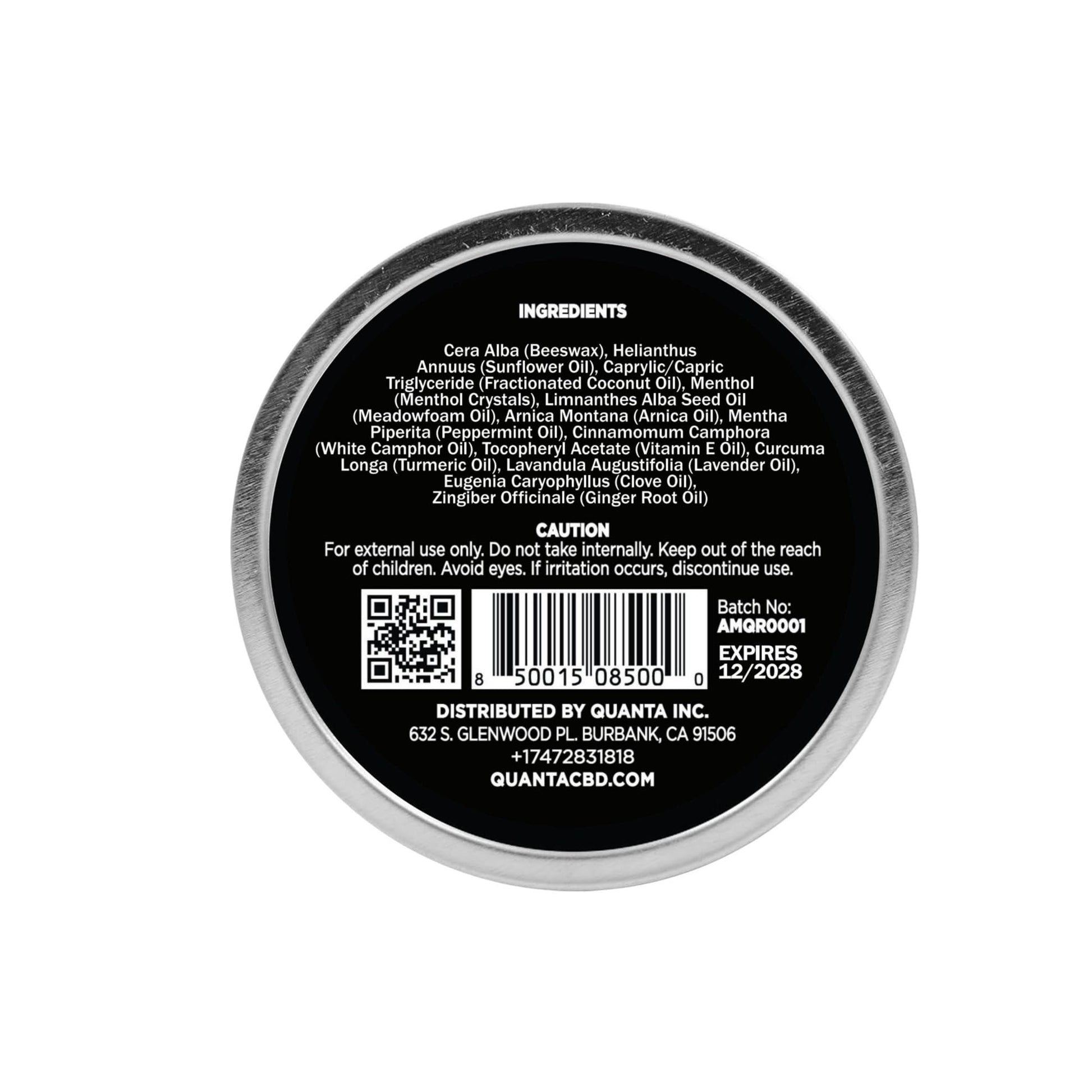 Quanta Muscle Rub - Coconut Oil, Vitamin E, Arnica, Ginger Root, Turmeric & Lavender – 1 oz QuantaBuy Supplements Australia