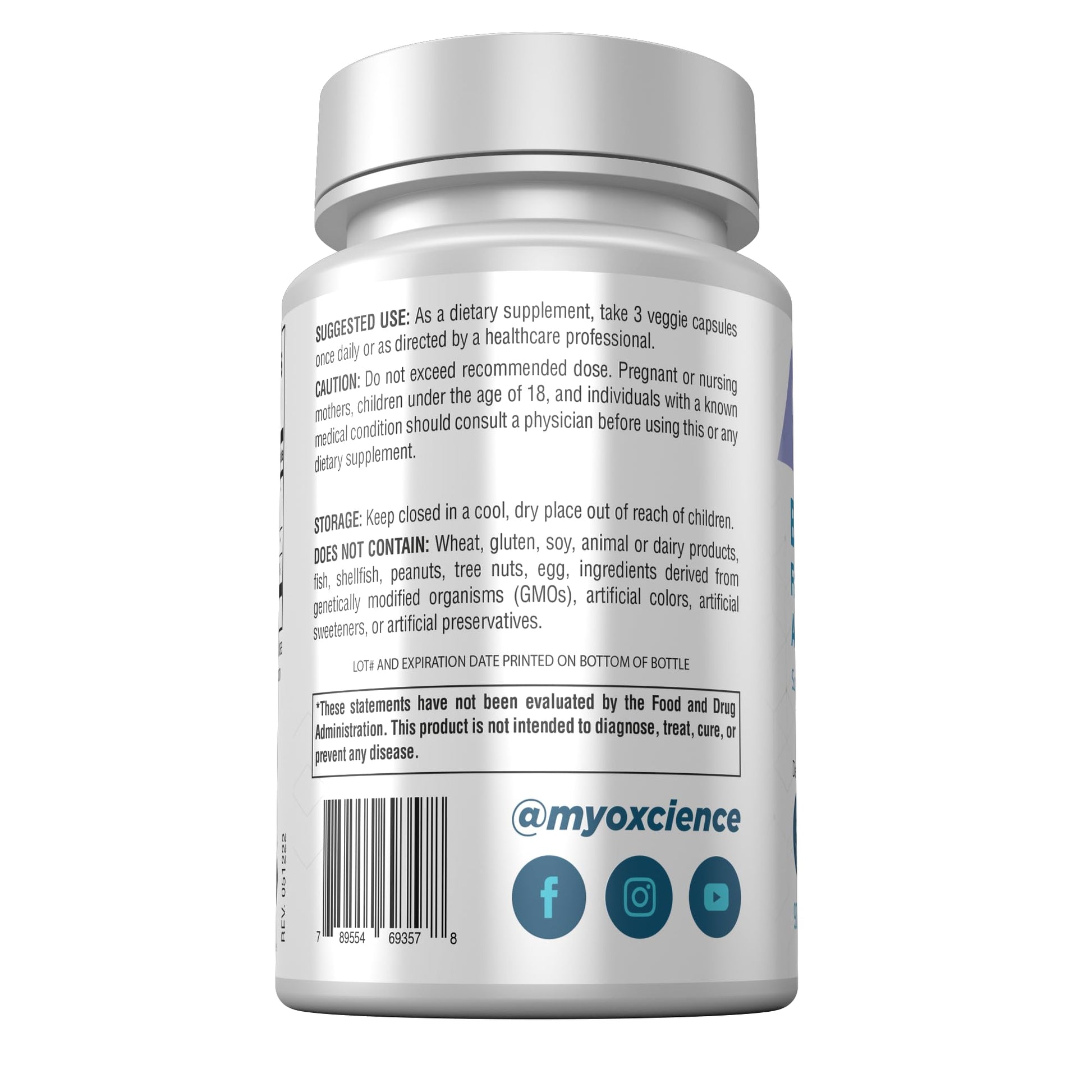 MYOXCIENCE Berberine Fasting Accelerator: Berberine HCL with ALA (Alpha Lipoic Acid) MYOXCIENCEBuy Supplements Australia