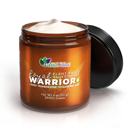 Herbal Mana Frankincense DMSO Body Cream with Magnesium & Hyaluronic Acid | Royal Warrior Herbal ManaBuy Supplements Australia