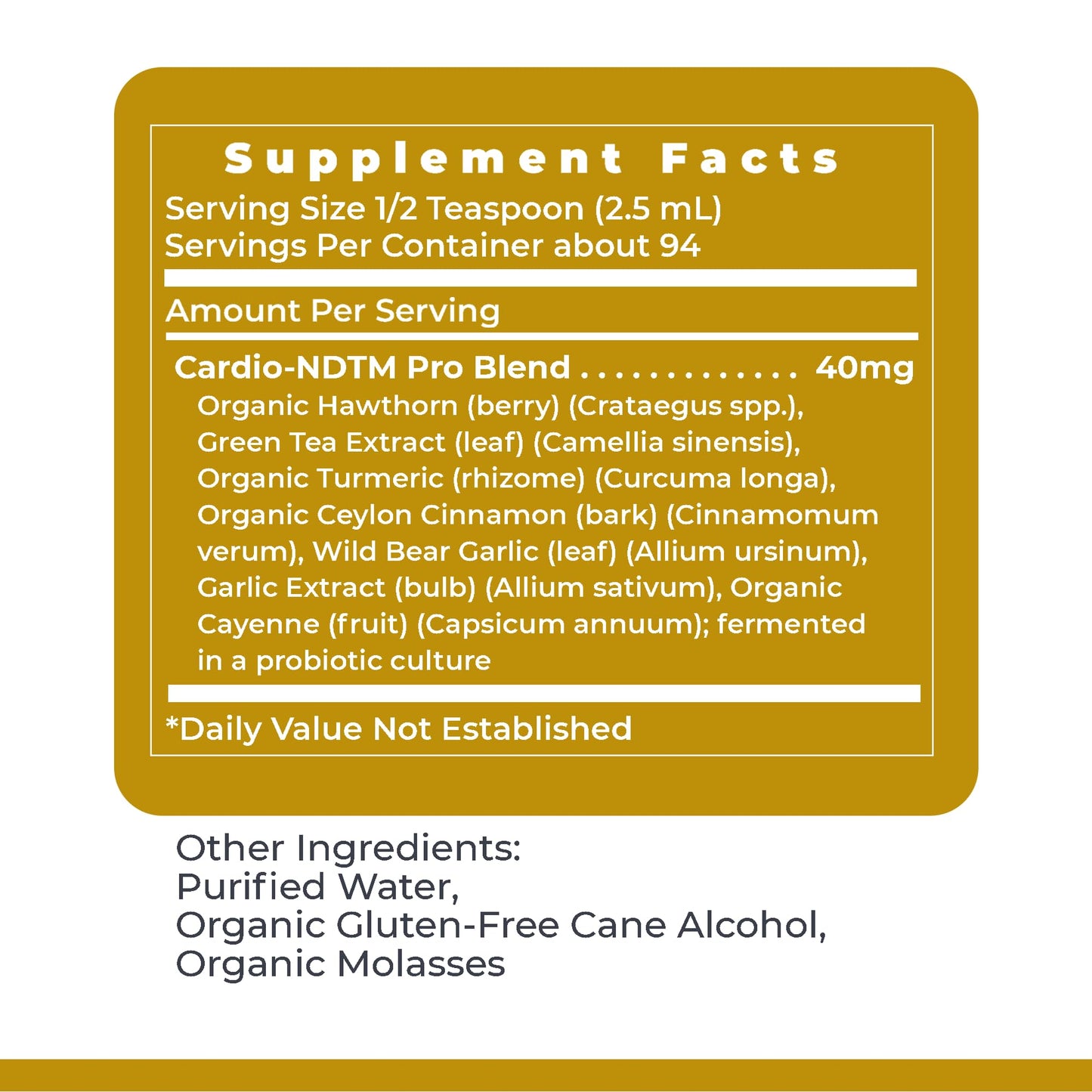 Premier Research Labs Fermented Cardio-ND - Cardio Heart Health, Cardio Support Liquid Fermented in Probiotics for Women, Men, Adults, Supports Heart Health with Hawthorne Berry - 8 fl oz Bottle Premier Research LabsBuy Supplements Australia