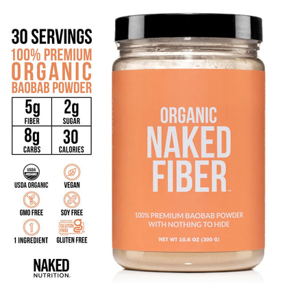Naked Nutrition Naked Fiber Organic Baobab Powder Fiber Supplement Naked NutritionBuy Supplements Australia