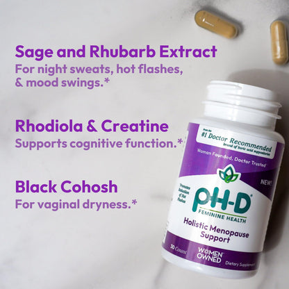 pH-D Feminine Health - Holistic Menopause Support - Oral Supplement with CON-CRET Concentrated Creatine pH-D Feminine Health SupportBuy Supplements Australia