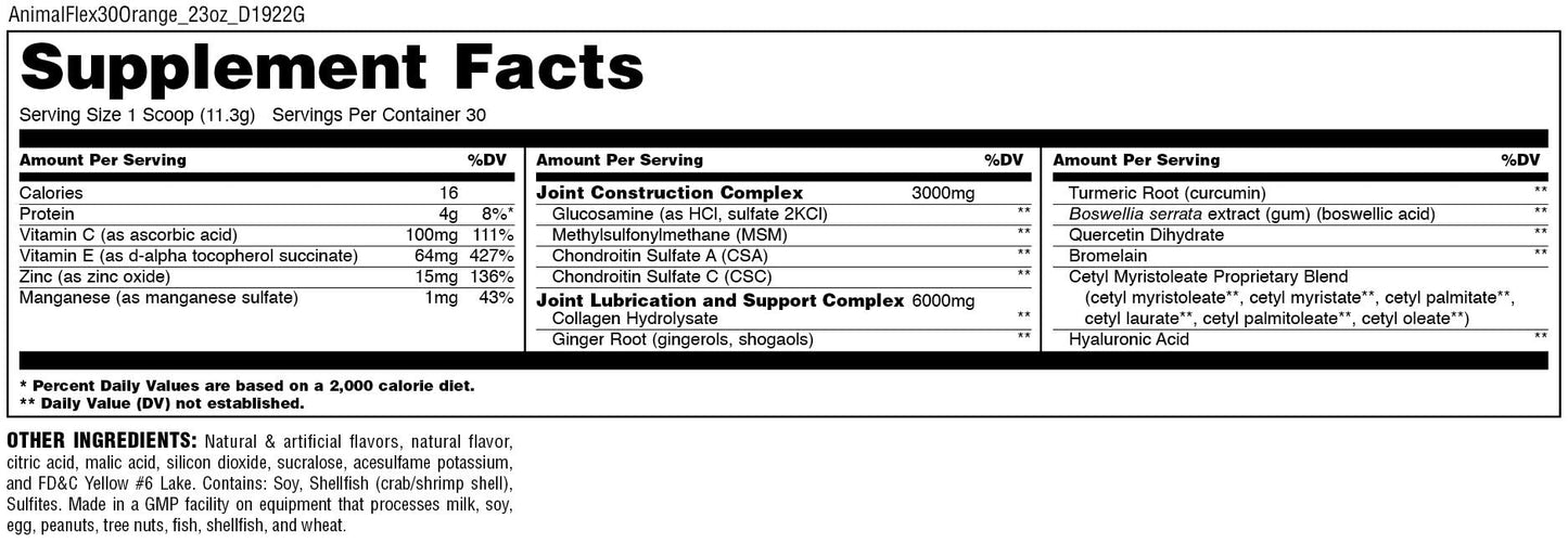 Animal Flex All-in-one Complete Joint Supplement, Turmeric Root Curcumin, Collagen AnimalBuy Supplements Australia