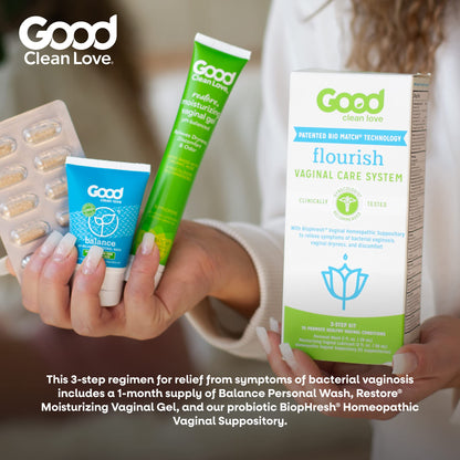 Good Clean Love Flourish Vaginal Care System, 30-Day Regimen, Relieves Itching & Irritation, Includes Personal Good Clean LoveBuy Supplements Australia