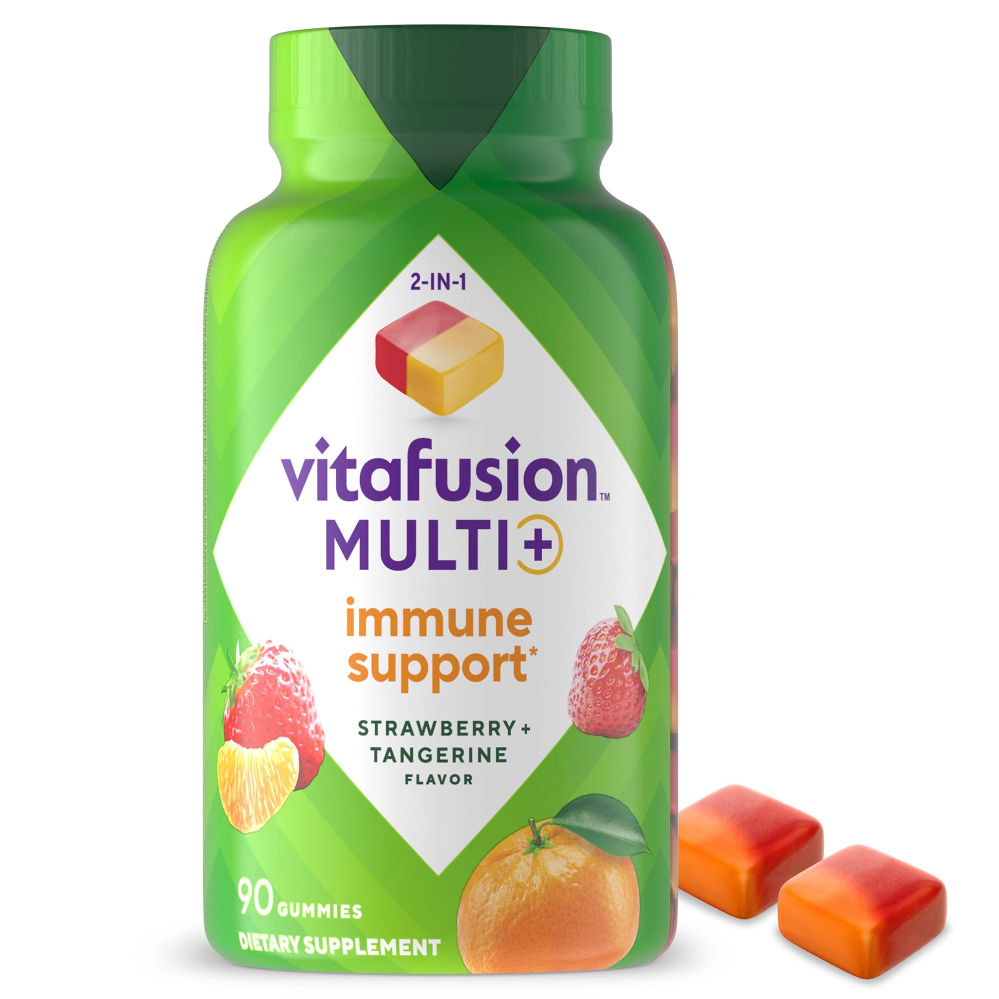 Vitafusion Multi+ Immune Support* – 2-in-1 Benefits & Flavors – Adult Gummy Vitamins with Vitamin C, Zinc VitafusionBuy Supplements Australia