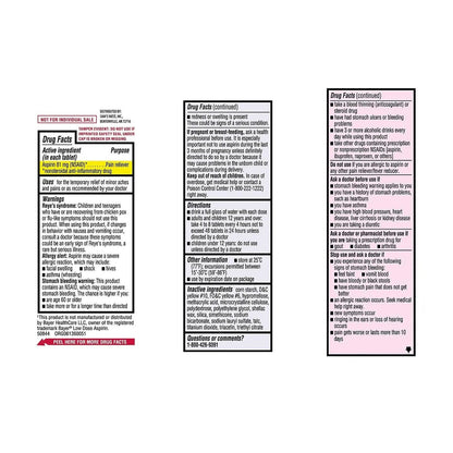 Members Mark 81 mg Low Strength Aspirin (730 Count) OutccogoBuy Supplements Australia