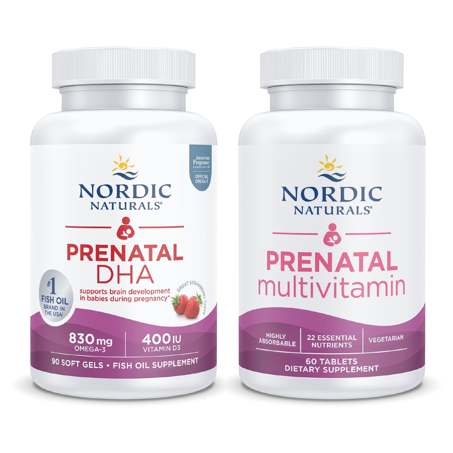 Nordic Naturals Prenatal Starter Pack - Prenatal DHA and Prenatal Multivitamin Tablets Nordic NaturalsBuy Supplements Australia