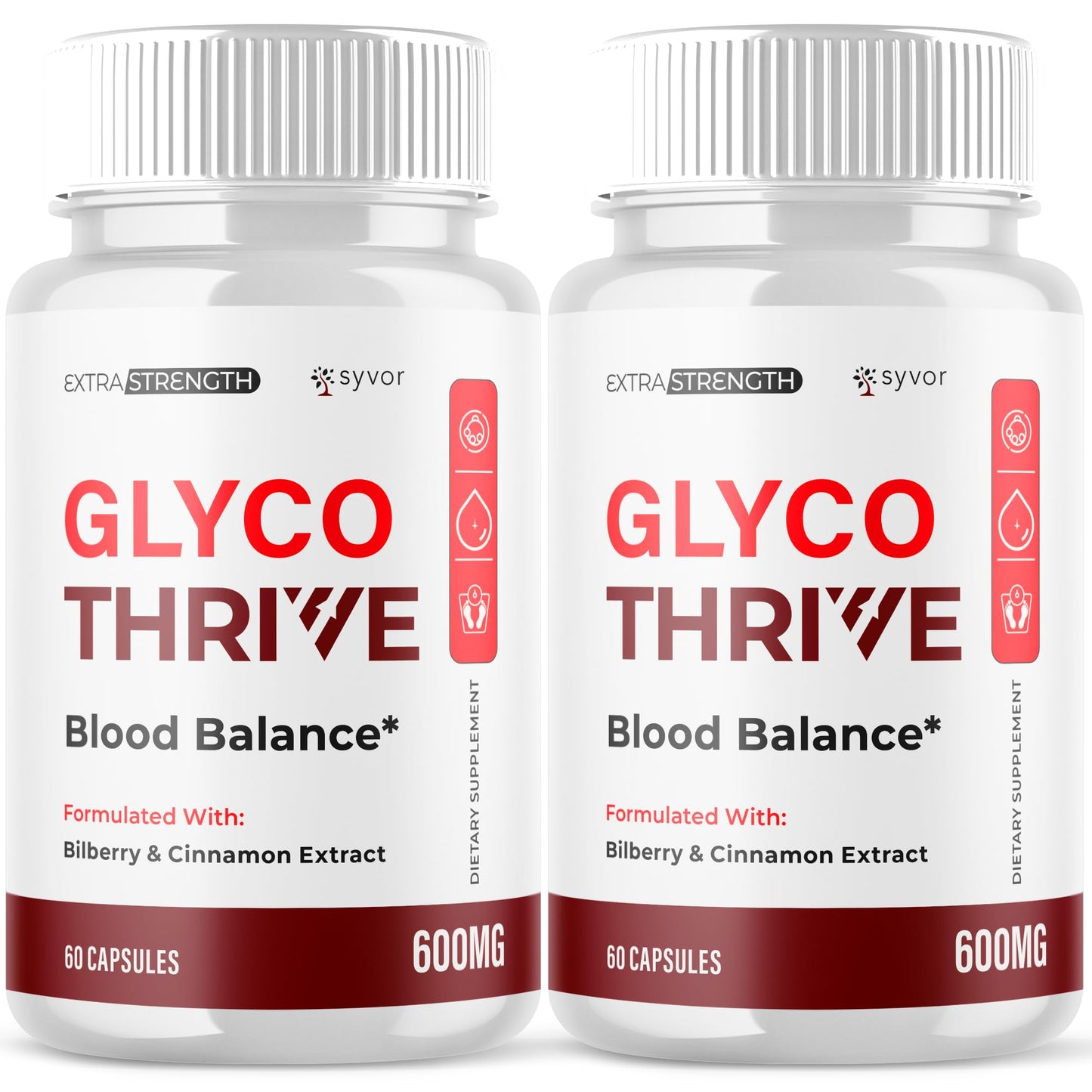 (2 Pack) Glyco Thrive Capsules, Official GlycoThrive Glycogen Support Pills with All Natural Ingredients, Advanced Formula Health Supplement with Max Strength Vitamins for Women & Men (120 Capsules) SyvorBuy Supplements Australia