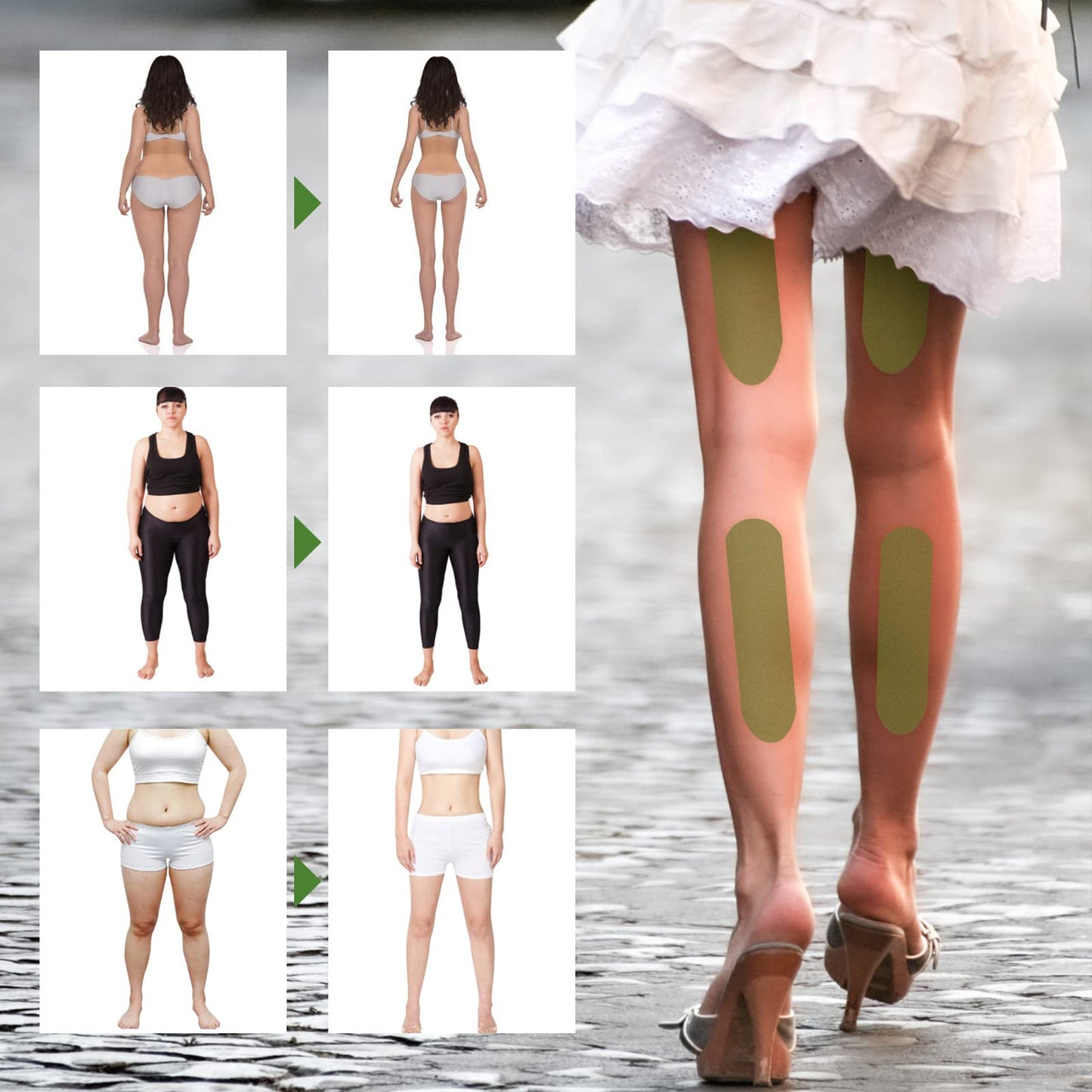 Herballegs Cellulite Reduction Patches, 2 Boxes/60PCS HerbalLegs Patches, Herbal Leg Lifting YSIRFDBuy Supplements Australia