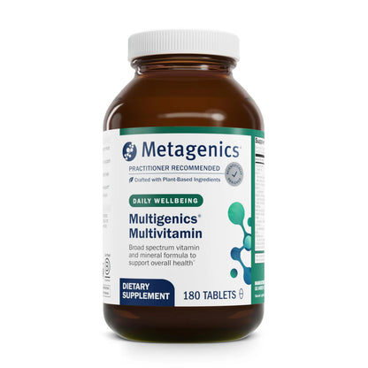 Metagenics Multigenics Multivitamin - Daily Multivitamin with Beta-Carotene, Folic Acid, Calcium & Magnesium - Supports Bone, Heart, Immune & Cellular Health MetagenicsBuy Supplements Australia