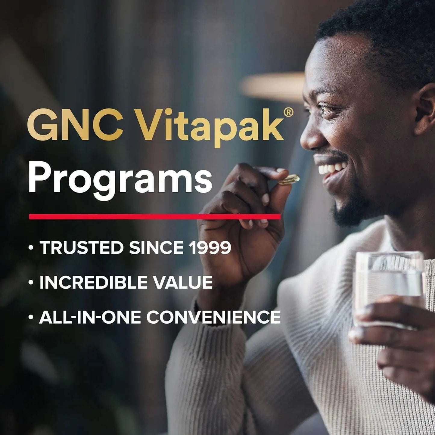 Mega Men Sport Vitapak Program, Convenient Complete Nutrition, 4 Products in 1 Packet, Athletic Performance, Energy, Recovery GNC