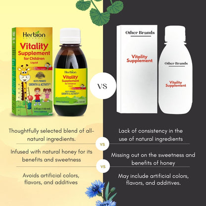 Herbion Naturals Vitality Supplement Syrup for Children, Promotes Growth and Appetite Herbion NaturalsBuy Supplements Australia