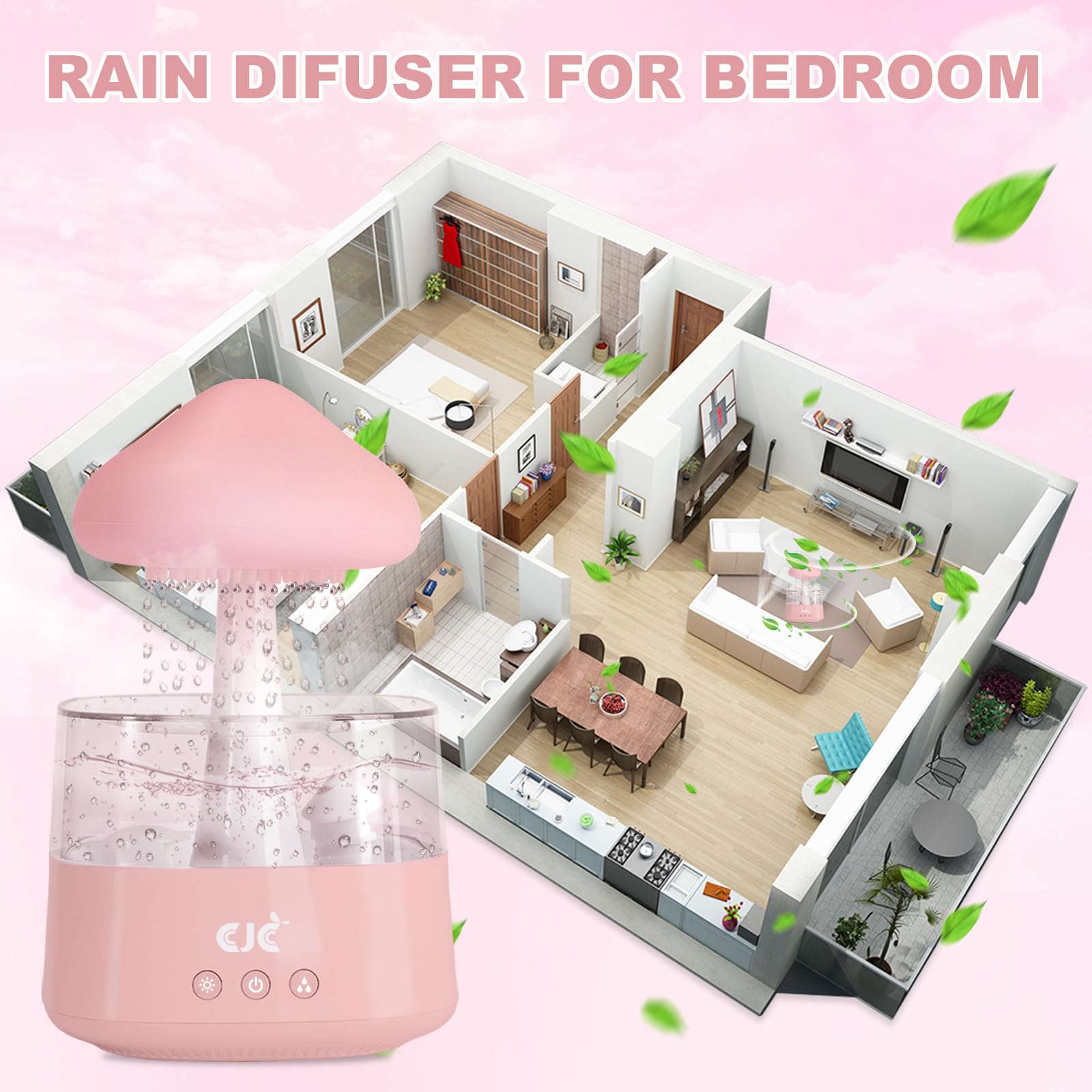 Humidifiers for Bedroom, 7 Color-Changing Led Night Lights, Aromatherapy Essential Oil cjcBuy Supplements Australia
