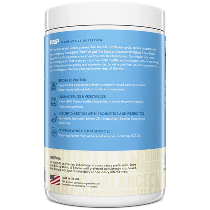 TrueFit Meal Replacement Shake Protein Powder, Grass Fed Whey + Organic Fruits RSP NUTRITIONBuy Supplements Australia