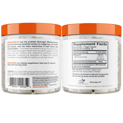 Genius Probiotics for Weight Loss with Green Tea Extract - Fat Burner Supplement & Digestive The Genius BrandBuy Supplements Australia