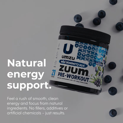 UMZU Zuum Pre-Workout Wild Blueberry Acai UMZUBuy Supplements Australia