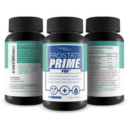 Prostate Prime Pro - Improved Formula - Our Best Prostate Support Supplement For Men’s Health - Natural Prostatitis Prostate Health - Natural Prostate Remedies - Men Prostate Vitamin Prostaprime Pills True You HealthBuy Supplements Australia