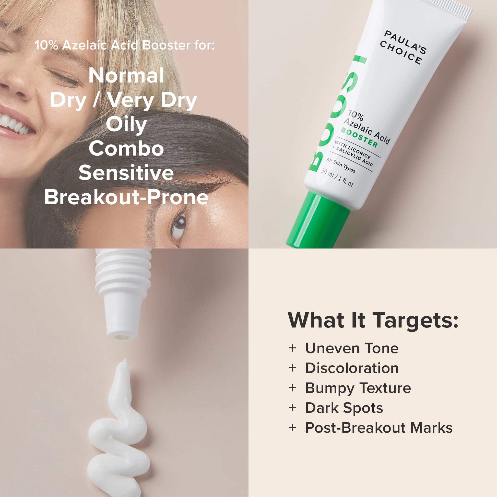 Paula's Choice BOOST 10% Azelaic Acid Booster Cream Gel, Licorice Extract Paula's ChoiceBuy Supplements Australia