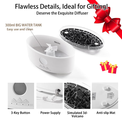 Paxeer Essential Oil Diffuser, 300ml Aromatherapy Diffuser with Remote Control, Auto Shut-Off & Timer PaxeerBuy Supplements Australia
