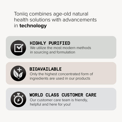Toniiq 10,000mg 20x Concentrated Extract - Single Origin Wildcrafted Maca Root Capsules ToniiqBuy Supplements Australia