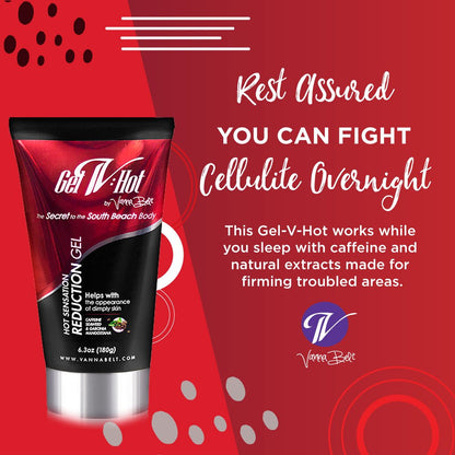 Vanna Belt Gel-V Hot Cream for Cellulite, 6.3 oz - Effective Nighttime Belly Fat Burning V VANNA BELTBuy Supplements Australia