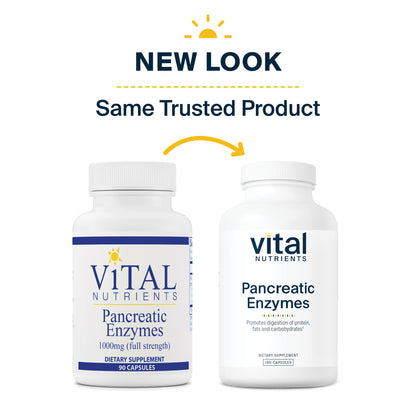 Vital Nutrients Pancreatic Enzymes 1000mg (Full Strength) | Pancreatin Digestion Supple Vital NutrientsBuy Supplements Australia